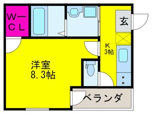 フジパレス喜連瓜破Ⅱ番館の物件間取画像